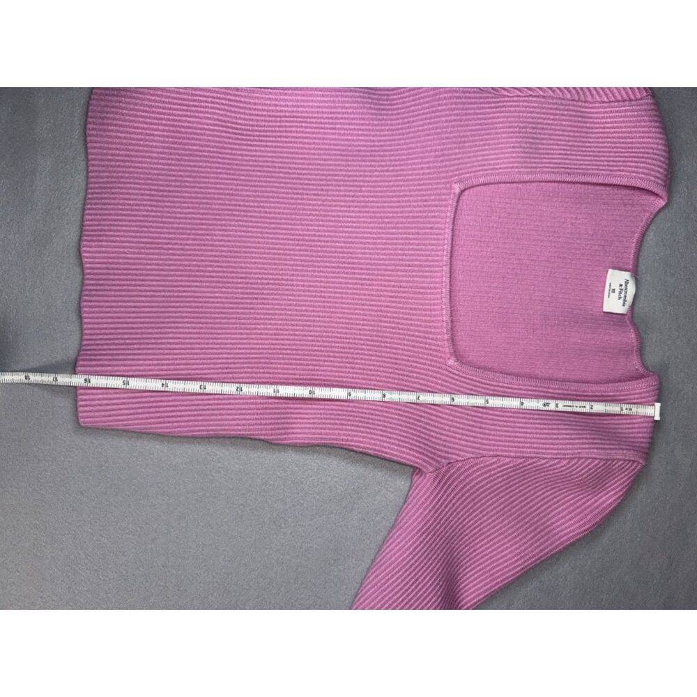 Y2K Abercrombie and Fitch Pink Long Sleeve Crop Top Size XS - Picture 7 of 11
